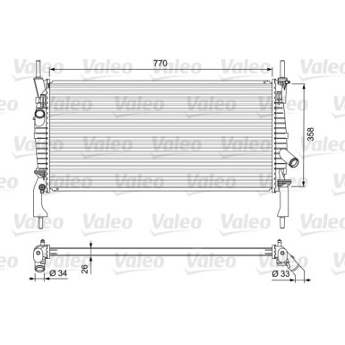 Valeo | Kühler, Motorkühlung | 701731