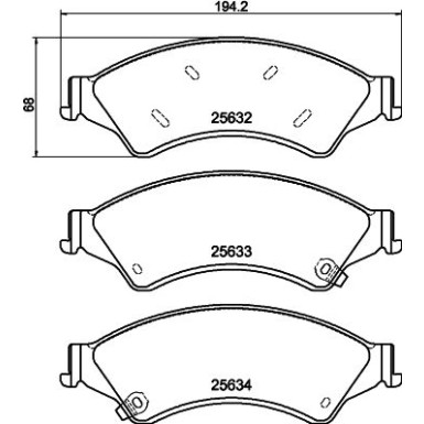 8DB 355 020-781 Bremsbelagsatz, Scheibenbremse