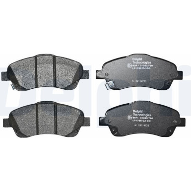 Delphi | Bremsbelagsatz, Scheibenbremse | LP1786 Delphi | Bremsbelagsatz, Scheibenbremse | LP1786