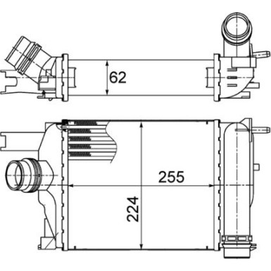 Mahle | Ladeluftkühler | CI 497 000S
