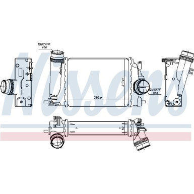 961122 Ladeluftkühler ** FIRST FIT ** 961122 Ladeluftkühler ** FIRST FIT **