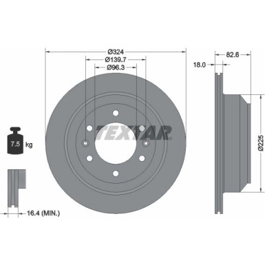 Textar | Bremsscheibe | 92203900
