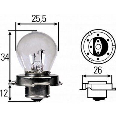 8GA 008 899-061 Glühlampe, Hauptscheinwerfer STANDARD
