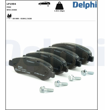 LP1994 Bremsbelagsatz, Scheibenbremse