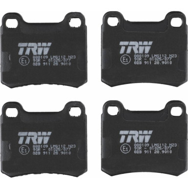 TRW | Bremsbelagsatz, Scheibenbremse | GDB911