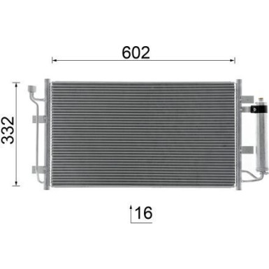 AC 1050 000S Kondensator, Klimaanlage BEHR AC 1050 000S Kondensator, Klimaanlage BEHR