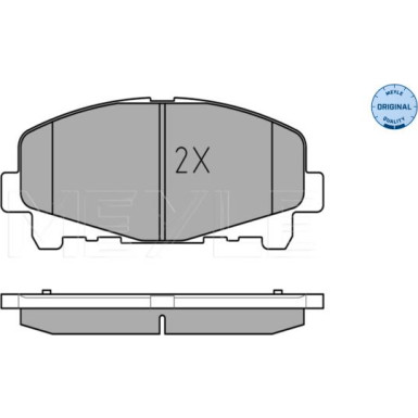 025 247 6616 Bremsbelagsatz, Scheibenbremse MEYLE-ORIGINAL: True to OE.