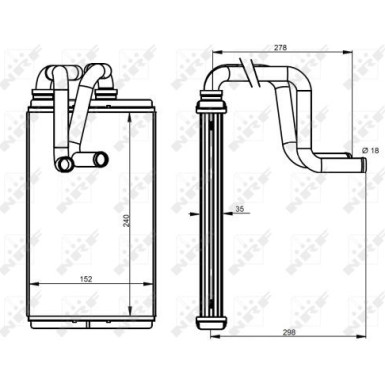 54337 Wärmetauscher, Innenraumheizung