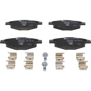 13.0470-3966.2 Bremsbelagsatz, Scheibenbremse ATE Ceramic