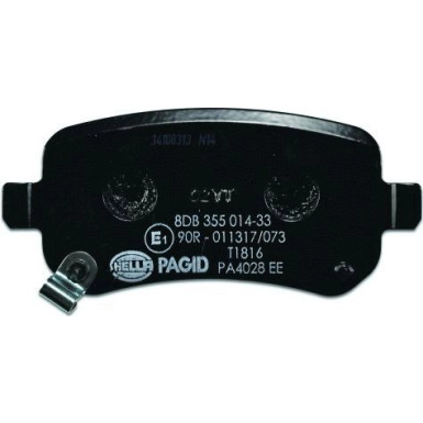 Hella Pagid | Bremsbelagsatz, Scheibenbremse | 8DB 355 014-331