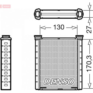 Denso | Wärmetauscher, Innenraumheizung | DRR46001