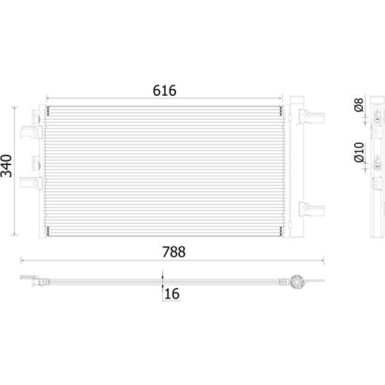 Mahle | Kondensator, Klimaanlage | AC 895 000P