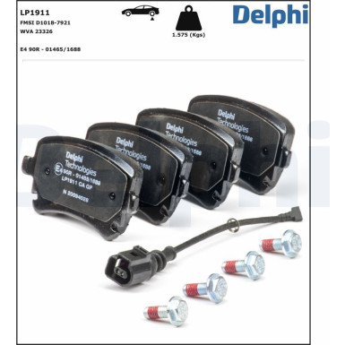 LP1911 Bremsbelagsatz, Scheibenbremse