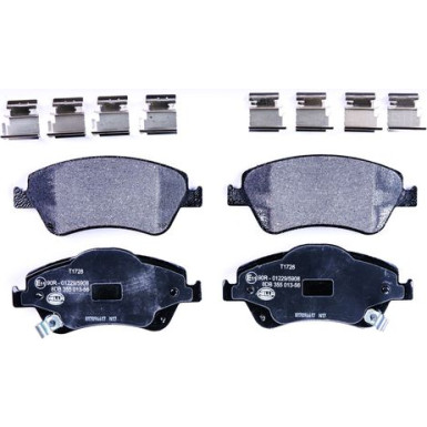 Hella | Bremsbelagsatz, Scheibenbremse | 8DB 355 013-561