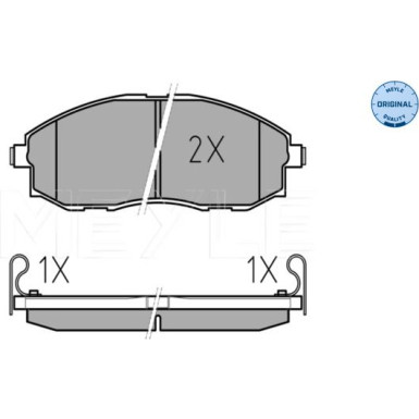 Meyle Bremsbelagsatz, Scheibenbremse MEYLE-ORIGINAL: True to OE 025 235 3617/W