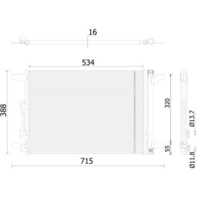 Mahle | Kondensator, Klimaanlage | AC 915 000S Mahle | Kondensator, Klimaanlage | AC 915 000S