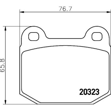 Hella | Bremsbelagsatz, Scheibenbremse | 8DB 355 009-061