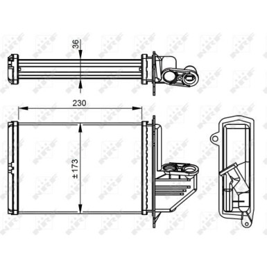 54294 Wärmetauscher, Innenraumheizung