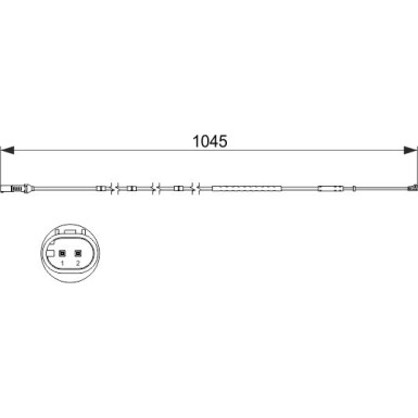 1 987 474 551 Warnkontakt, Bremsbelagverschleiß