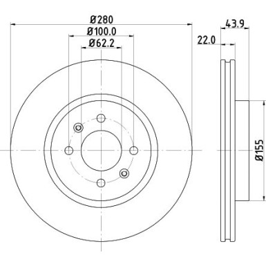 Hella | Bremsscheibe | 8DD 355 118-251