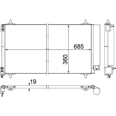 Mahle | Kondensator, Klimaanlage | AC 592 000S