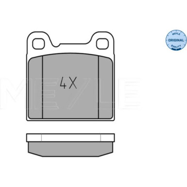 025 207 5514 Bremsbelagsatz, Scheibenbremse MEYLE-ORIGINAL: True to OE.