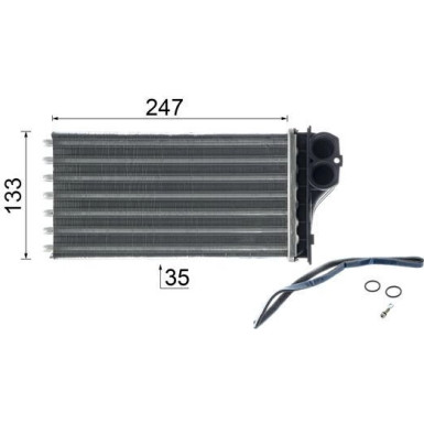 Mahle Wärmetauscher, Innenraumheizung BEHR Premium Line AH 193 000P