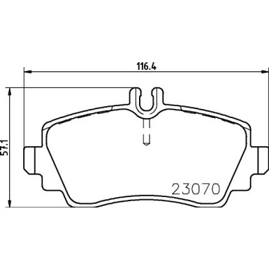 Hella | Bremsbelagsatz, Scheibenbremse | 8DB 355 018-311