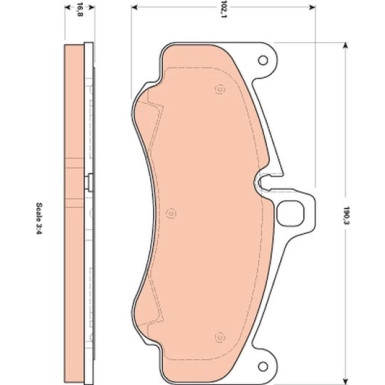 GDB1859 Bremsbelagsatz, Scheibenbremse