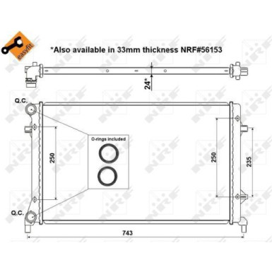53405 Kühler, Motorkühlung EASY FIT