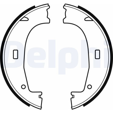 LS1704 Bremsbackensatz, Feststellbremse
