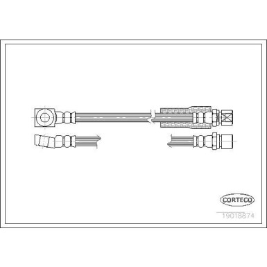 Corteco | Bremsschlauch | 19018874