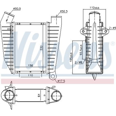 96864 Ladeluftkühler ** FIRST FIT **