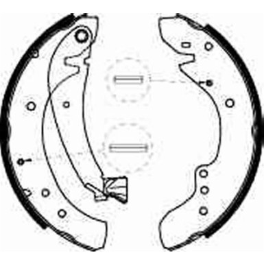 GS8545 Bremsbackensatz