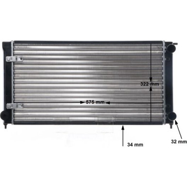 CR 414 000S Kühler, Motorkühlung BEHR