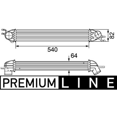 Mahle | Ladeluftkühler | CI 188 000P