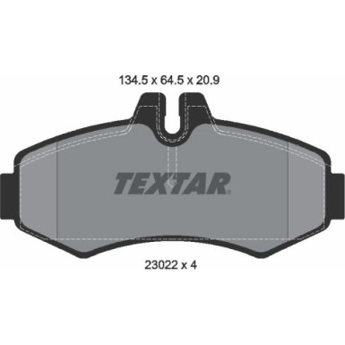 Textar Bremsbelagsatz, Scheibenbremse Q+ 2302201