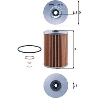 OX 32D Ölfilter
