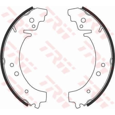 GS8222 Bremsbackensatz GS8222 Bremsbackensatz