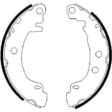 0 986 487 550 Bremsbackensatz