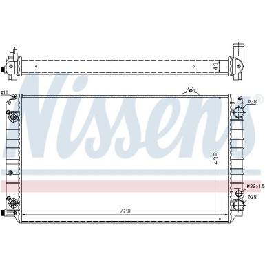Nissens | Kühler, Motorkühlung | 60239