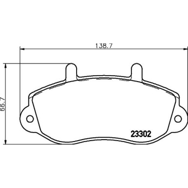 Hella | Bremsbelagsatz, Scheibenbremse | 8DB 355 019-321