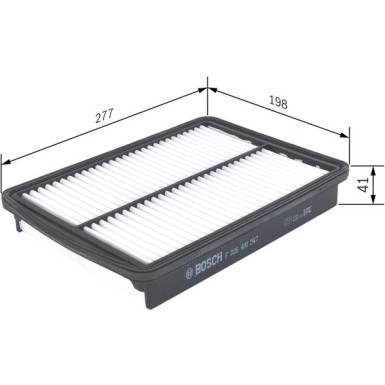 BOSCH F 026 400 547 Luftfilter BOSCH F 026 400 547 Luftfilter