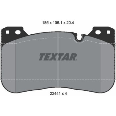 Textar Bremsbelagsatz, Scheibenbremse Q+ 2244101