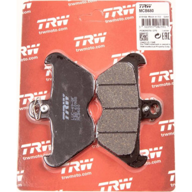 TRW | Bremsbelagsatz, Scheibenbremse | MCB680