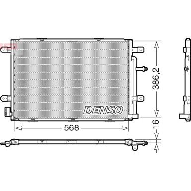 Denso | Kondensator, Klimaanlage | DCN02039