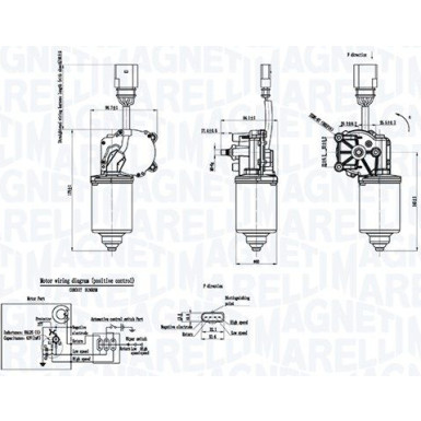 Magneti Marelli | Wischermotor | 064053012010