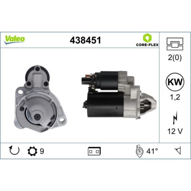 438451 Starter VALEO CORE-FLEX