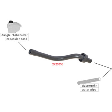 Metzger | Kühlerschlauch | 2420335