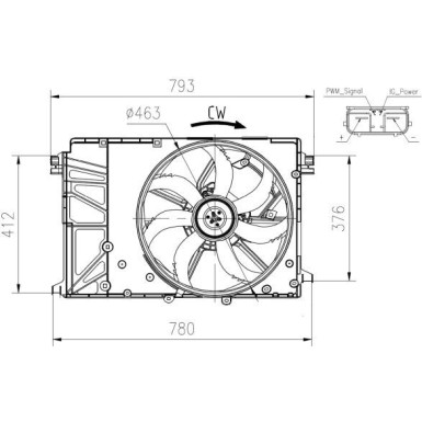 47932 Lüfter, Motorkühlung 47932 Lüfter, Motorkühlung